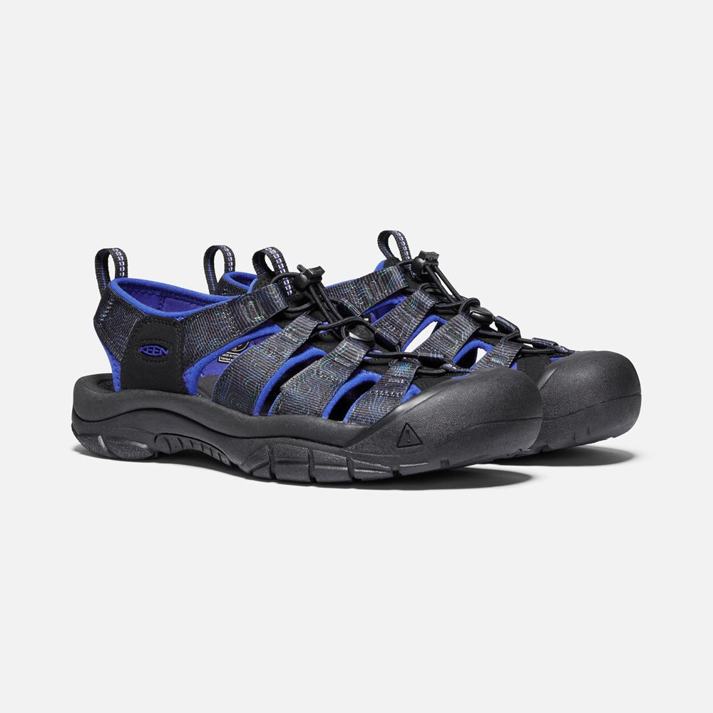 Sandales de Randonnée Keen Homme Noir/Bleu | Newport H2 | YDVFZ-9607